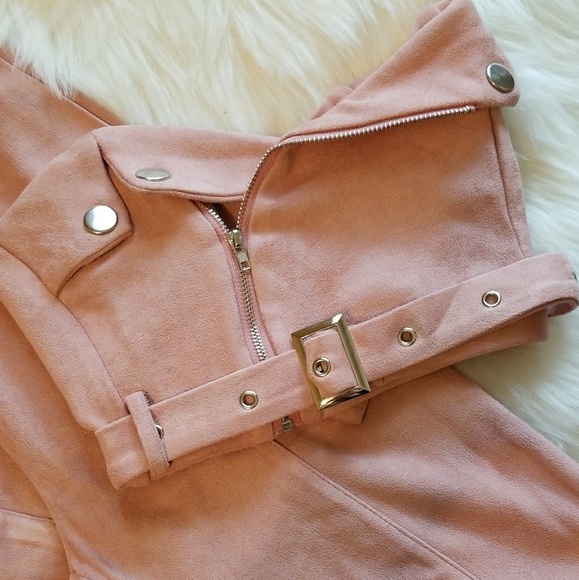 Two Piece Suede Pant Set - Picture 4 of 5